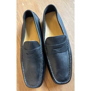 Cole Haan Men’s Black Leather Driving Loafers Slip On Moccasin Shoes Size 10.5 M